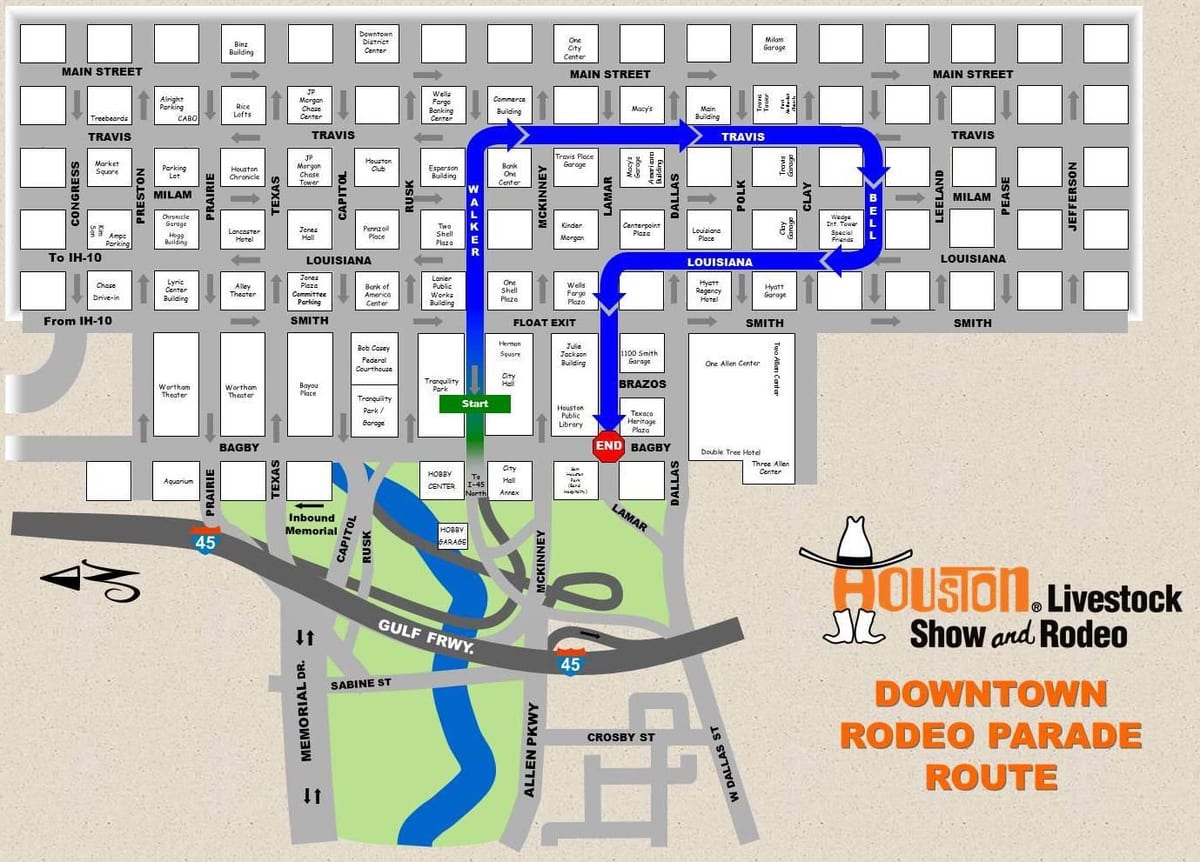 mapa Houston Rodeo