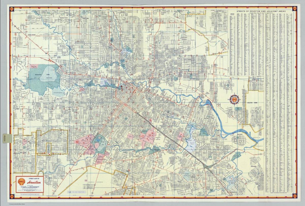 ulice mapa Houston