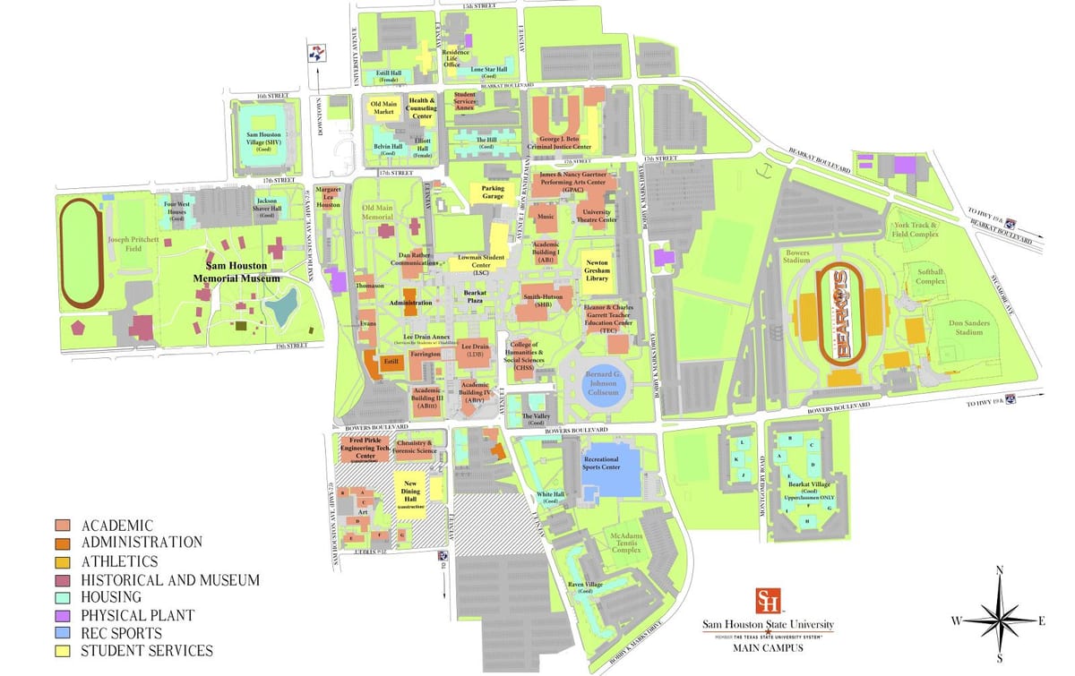 university of Houston mapě