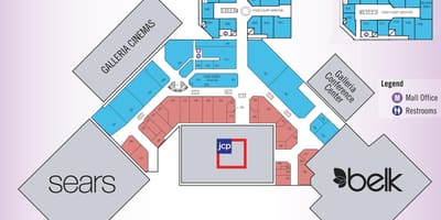 Nákupní centrum Galleria Houston mapě