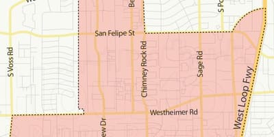 Galleria Houston mapě