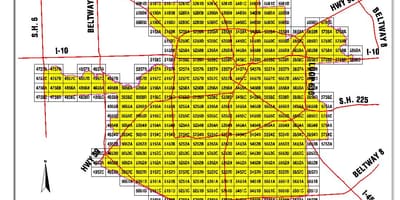 Houston area school district mapě