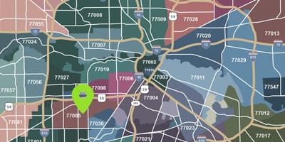 Key mapa Houston