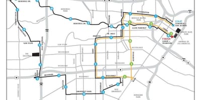 Mapa Houston maraton