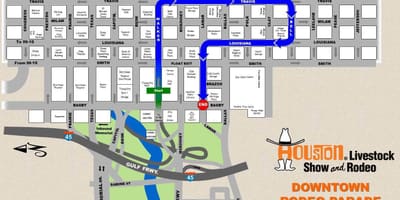 Mapa Houston Rodeo
