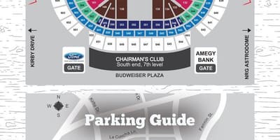 Houston Rodeo mapa místa