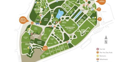 Mapa Houston zoo