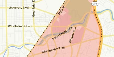 Mapa texas medical center
